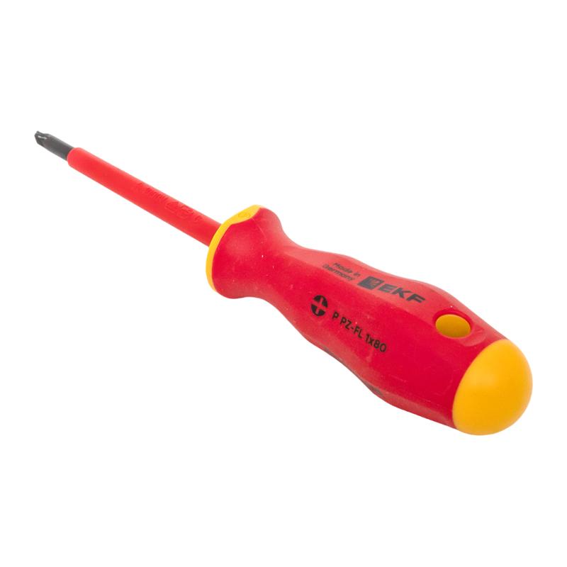 Отвертка Professional PZ-FL1х80 мм VDE 1000В |pz-fl-1-80-pro-in|EKF — миниатюра 6