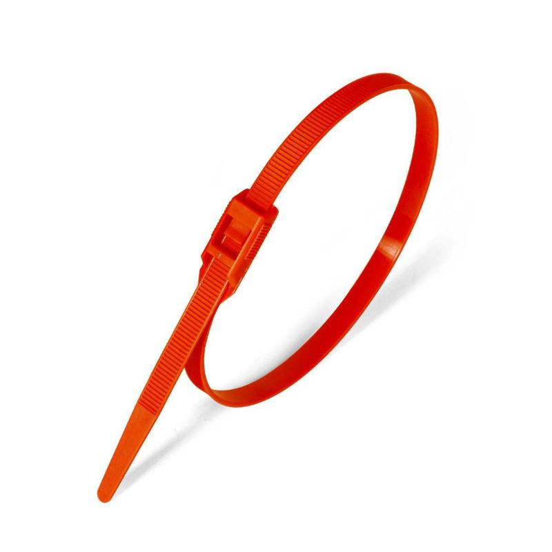 Стяжки разъемные с гор. замком КСГ 8*400(кр) (100шт.) | 74247 | Fortisflex — Fortisflex