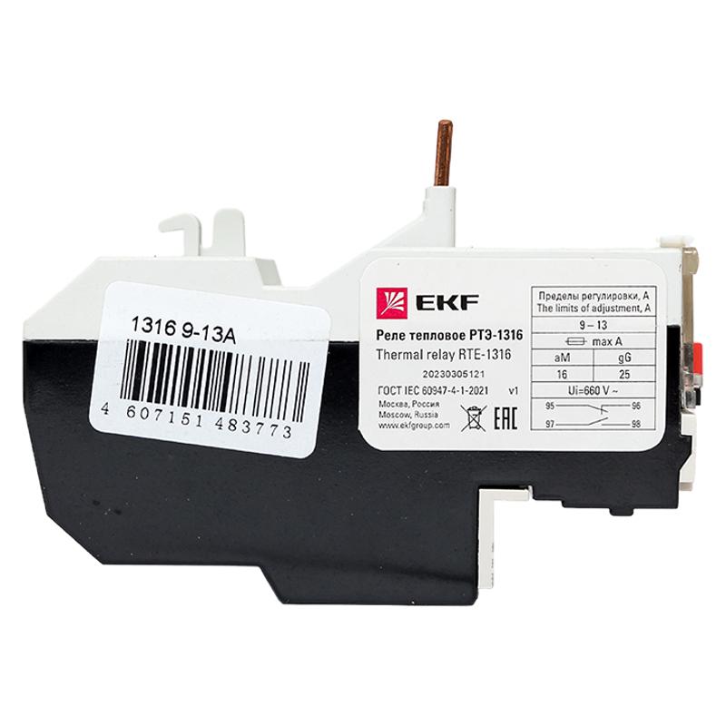 Реле тепловое РТЭ-1316 9-13А EKF PROxima | rel-1316-9-13 | EKF — миниатюра 15