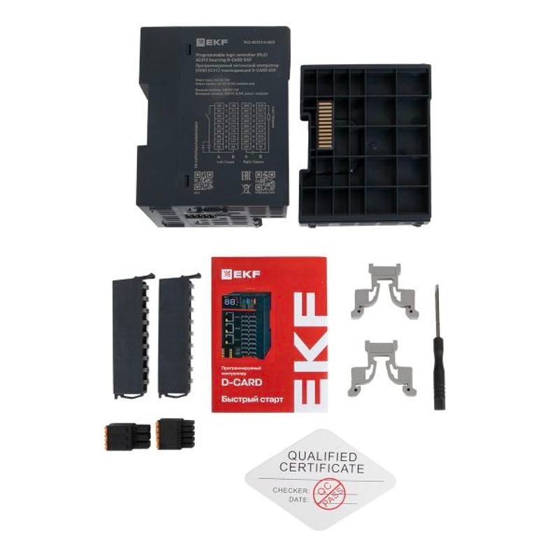 Контроллер программируемый логический (ПЛК) EC312 токоподающий D-CARD |PLC-EC312-S-DCD | EKF — миниатюра 13