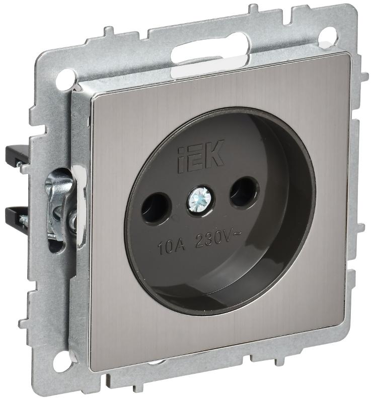 BRITE Роз. без з/к/ш 10А РС10-1-0-БрГН мет х/н  | BR-R10-10-M-K23 | ИЭК — IEK (ИЭК)
