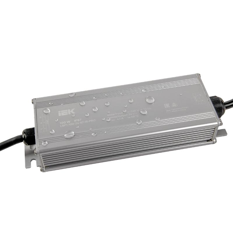 Драйвер LED ИПСН-PRO 100Вт 24В блок - шнуры IP67  | LSP1-100-24-67-15-PRO | ИЭК — миниатюра 2