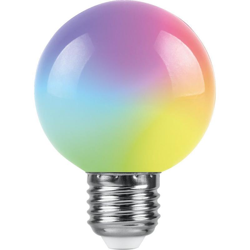 Лампа светодиодная LB-371 (3W) 230V E27 RGB для белт лайта G60 матовый быстрая смена цвета — миниатюра 2