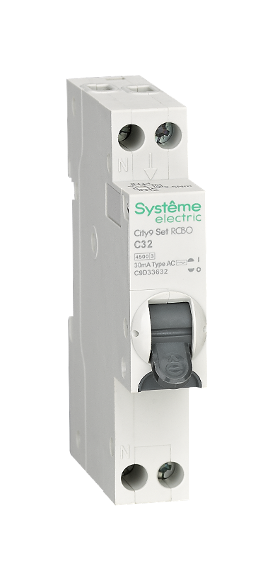 АВДТ City9 1П+Н C32 4500A 30мА AC 18мм | C9D33632 | SE — Systeme Electric