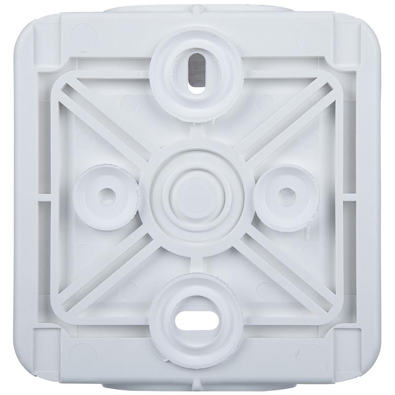 Plexo Arctic Антибактериальный Белый Монтажная коробка 1-ая для наружного монтажа IP55 — миниатюра 3