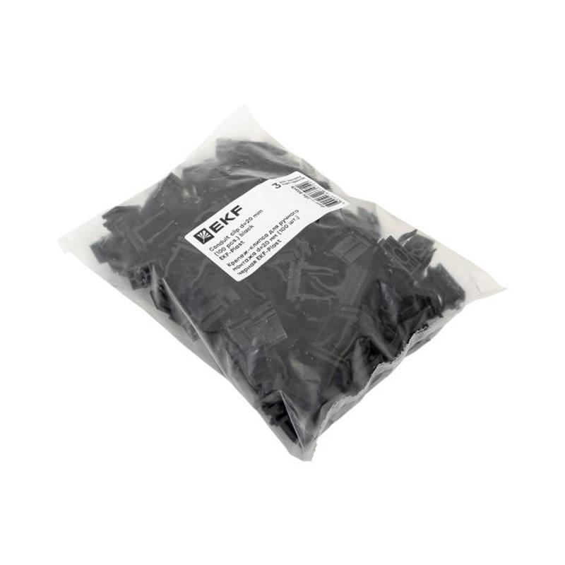 Крепеж-клипса для ручного монтажа d20 мм (100 шт) черная -Plast| derj-z-20s-black | EKF — миниатюра 8