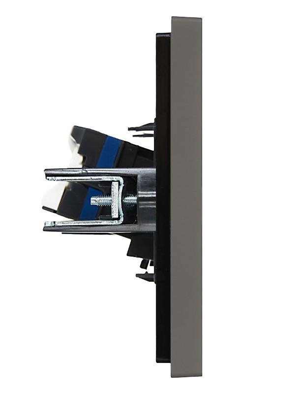 FORTE&PIANO Розетка комп. RJ45 кат.6 FP331 серый | FP-K10-2-K03 | IEK — миниатюра 4
