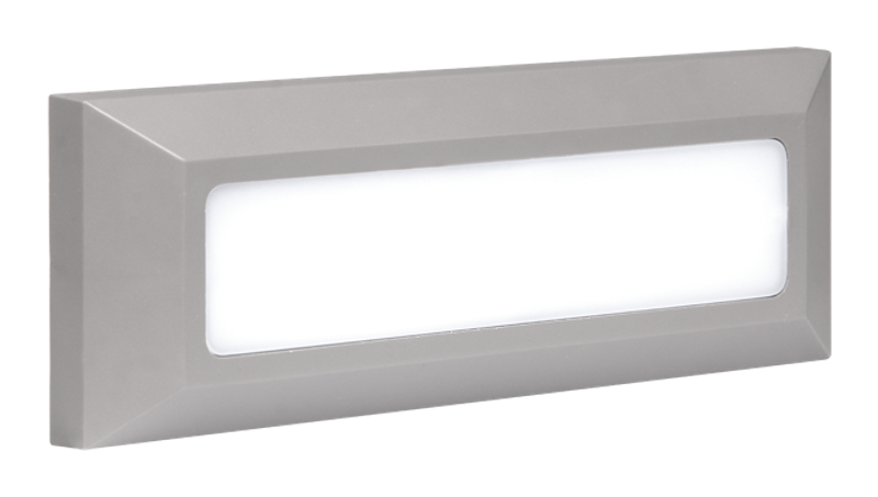 Светильник светодиодный архитектурный ДВУ PST/W S230080 5w 4000K GREY IP65 фасадный | 5005617 | Jazzway — миниатюра 2