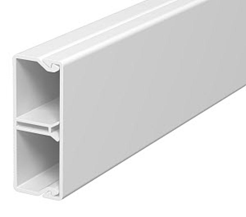Мини-канал WDK с крышкой 20x50x2000 мм (борт 20 мм, крышка 50 мм, перегородка) ПВХ белый RAL 9010 | 6168744 | OBO Bettermann — OBO Bettermann