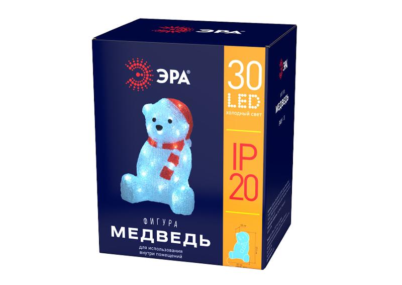 Фигура светодиодная  Медведь, ENIOF - 13  , 220V (4/64) | Б0047975 | ЭРА — миниатюра 5