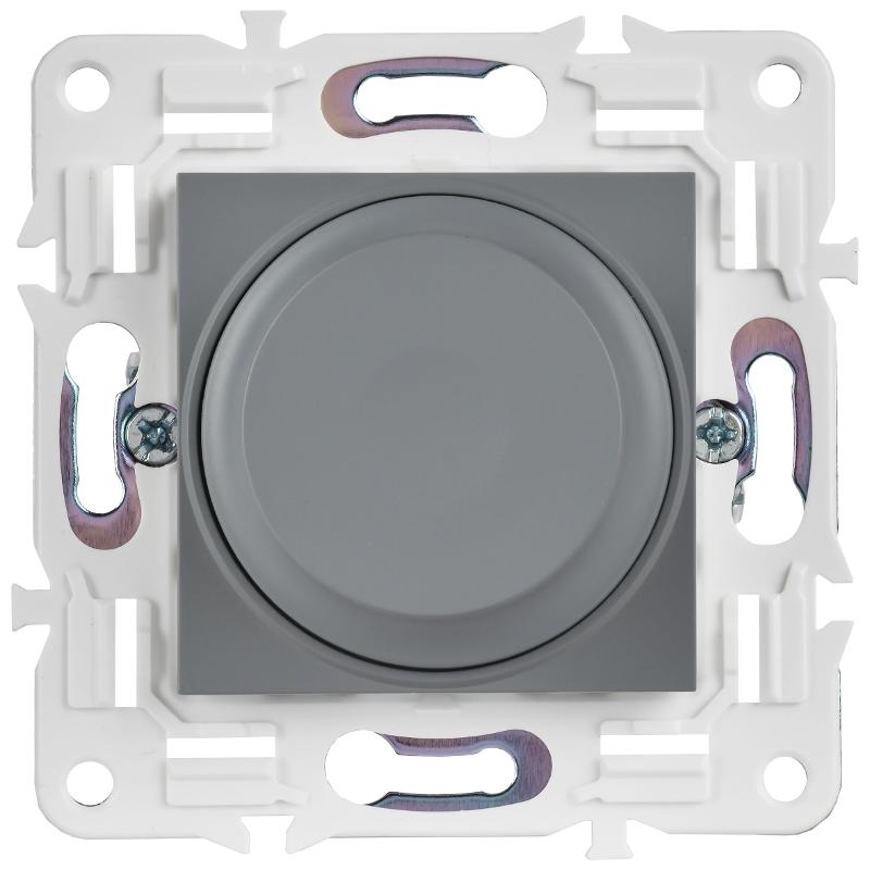 SKANDY Светорегулятор поворотный с индикацией 600Вт SK-D01Gr сер. | SK-D41-0600-K03 | IEK — миниатюра 2