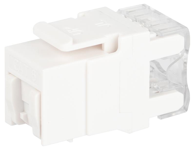Коннектор RJ45 CAT6 UTP Keystone, цвет белый  ОФИС 18-8002-0 | Б0063290 | ЭРА — миниатюра 3