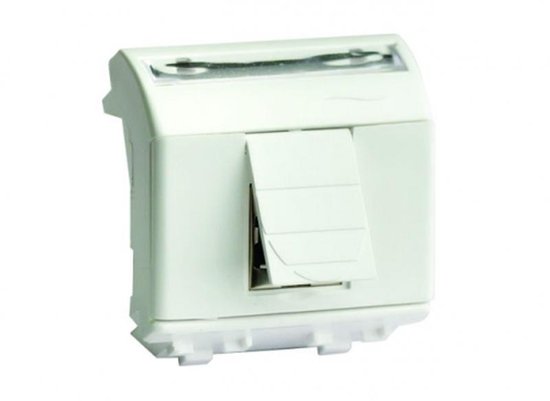 Компьютерная розетка RJ-45. кат.5Е (разъем АМР). слон.кость. 2мод. | 75642S | DKC — DKC (ДКС)