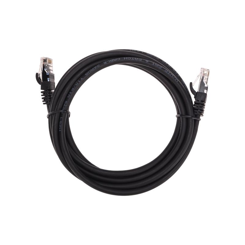 Патч-корд U/UTP CAT 6, RJ45-RJ45, 26AWG, LSZH, черный, 3м REXANT | 02-0292-3 | REXANT — REXANT