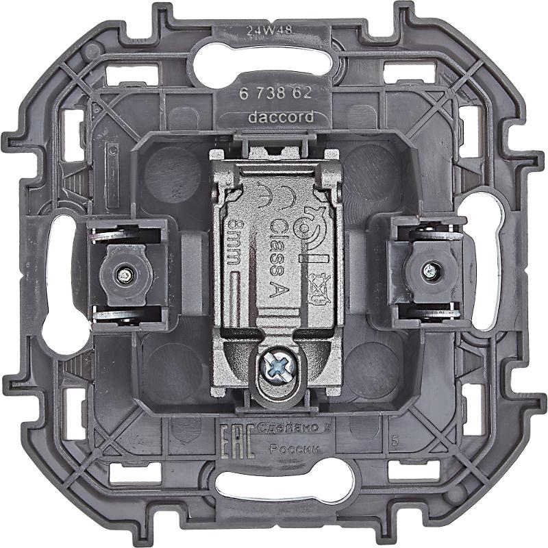 Inspiria Алюминий Розетка телевизионная TV проходная С/У 14 дБ 5-862 мГц без рамки — миниатюра 8