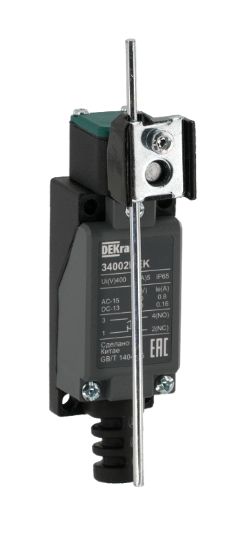 Концевой вык. метал. 1НО1НЗ Вращающийся стержень регулируемой длины | 34002DEK | DEKraft — миниатюра 2