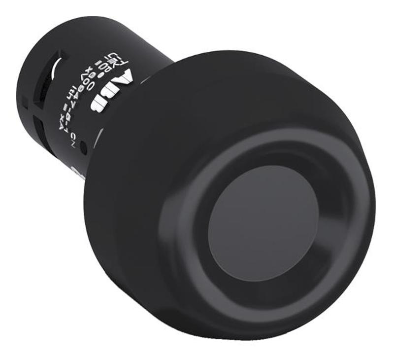 Кнопка усиленная CP6-10B-11 черная 1НО+1НЗ с резиновым колпачком IP69K | 1SFA619105R1076 | ABB — ABB