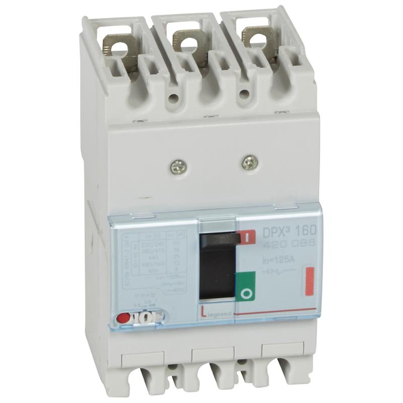 Выключатель автоматический DPX3 160 3P 125А 36kA | 420086 | Legrand — Legrand