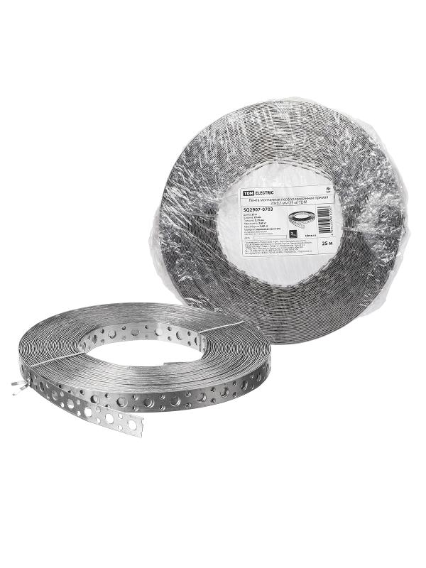 Лента монтажная перфорированная прямая 20x0,7 мм (25 м) | SQ2907-0703 | TDM — TDM ELECTRIC