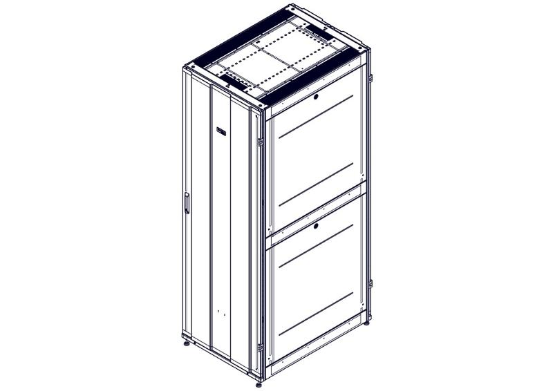 Шкаф Systeme Electric, серия Uniprom, 48U-750/1070, боковые панели 4шт, черный | UR3157 | SE — миниатюра 3