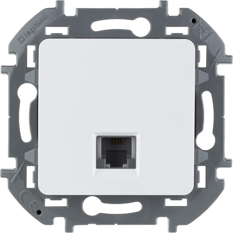 Inspiria Белый Розетка телефонная RJ11 С/У без рамки — миниатюра 5
