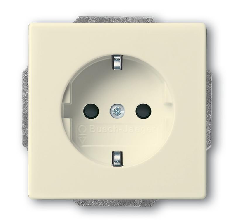 Розетка SCHUKO 16А 250В с защитными шторками, серия Future/Axcent/Carat/Династия, цвет слоновая кость | 2013-0-5376  | 2CKA002013A5376 | ABB — ABB
