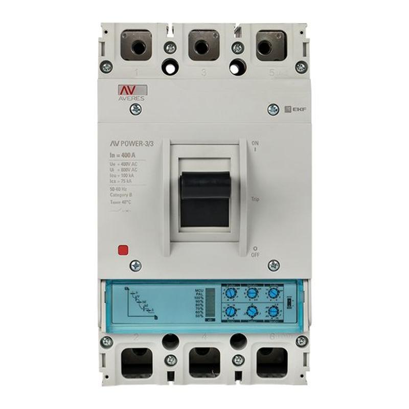Выключатель автоматический AV POWER-3/3 400А 100kA ETU2.0 AVERES | mccb-33-400H-2.0-av | EKF — миниатюра 8