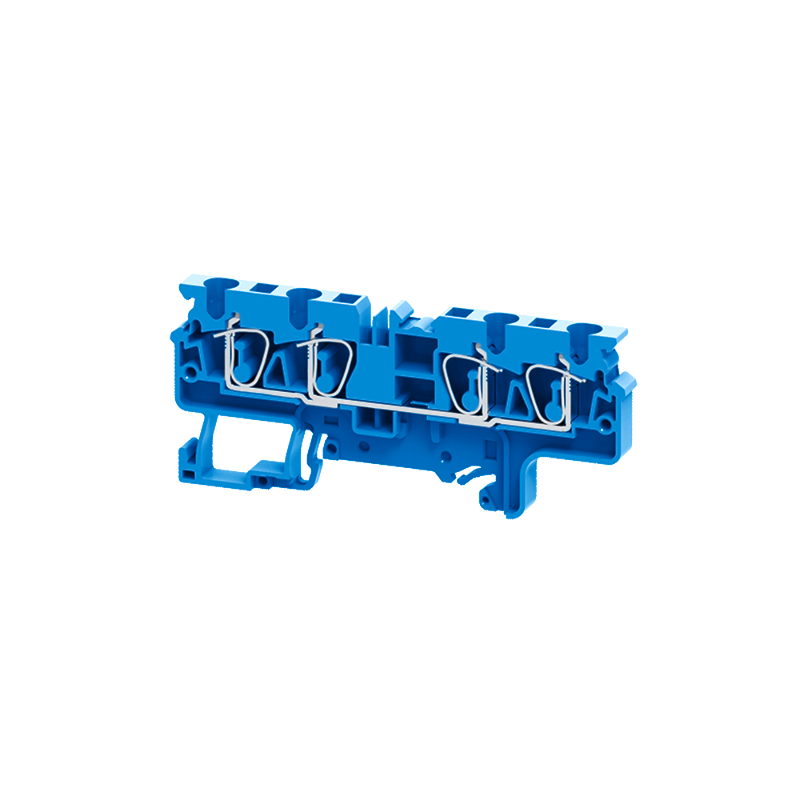 Клемма с четырьмя контактами пружинная OptiClip СX-4-QUATTRO-(0,2-4)-I-BU-синий | 289756 | КЭАЗ — фото 1 | Sento