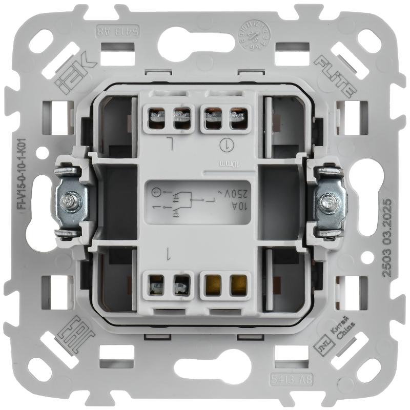 FLITE Выключатель жалюзи 10А ВЖ52-2-0-ФлБ белый | FI-V15-0-10-1-K01 | IEK — миниатюра 3
