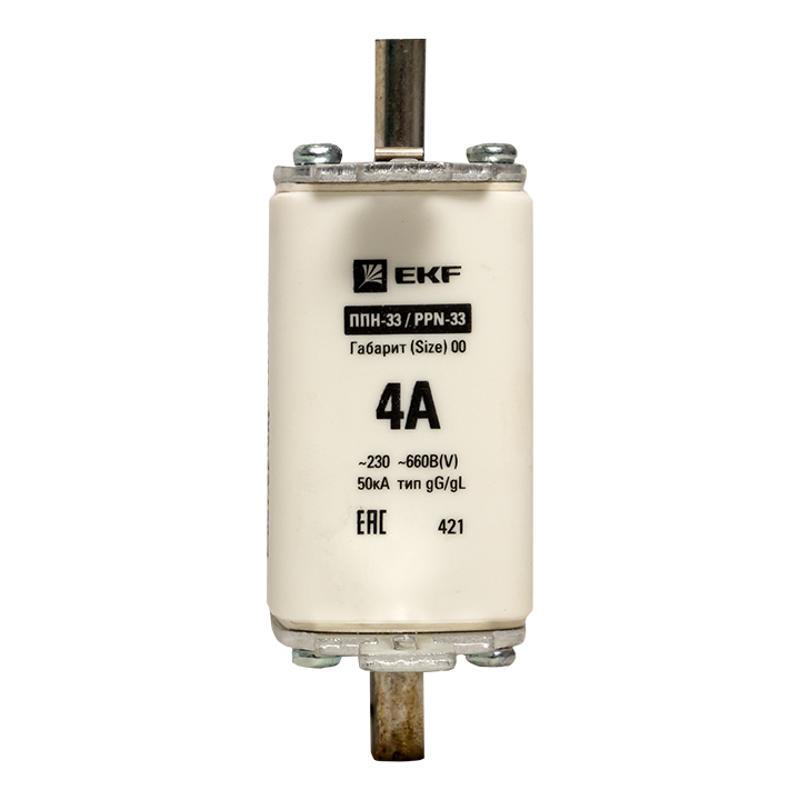 Плавкая вставка ППН-33 160/ 4А габарит 00 | fus-33/160/4 | EKF — миниатюра 2