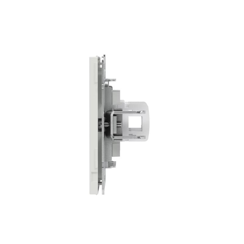 Компьютерная розетка RJ-45 без шторки, кат.5е двойная, KANT, белый песок | 7010664 | DKC — миниатюра 4