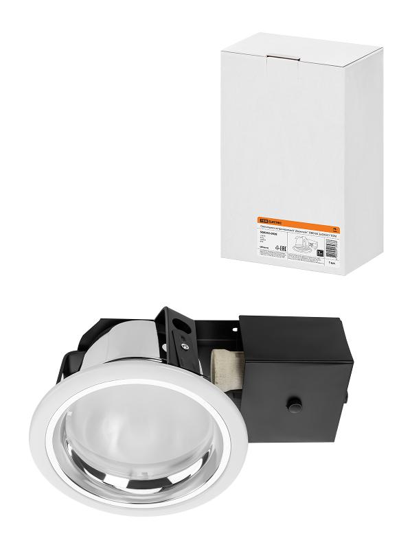 Светильник встраиваемый под лампу ЛВО 04 Downlight 2х20Вт КЛЛ Е27 IP20 | SQ0342-0028 | TDM — TDM ELECTRIC