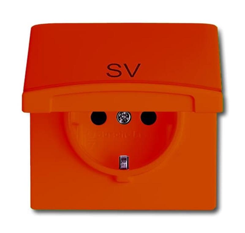 Розетка SCHUKO, 20 EUGKB-14-101, c контрольным СД, с крышкой SV, Allwetter44, IP44, оранжевая, 16А, 250В. | 2064-0-0297  | 2CKA002064A0297 | ABB — ABB