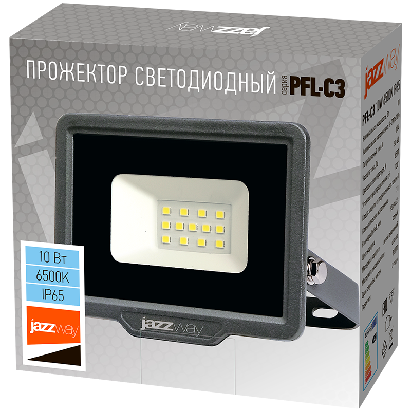 Прожектор светодиодный PFL- C3 10w (compact) 6500K IP65 | .5023529A | Jazzway — миниатюра 6