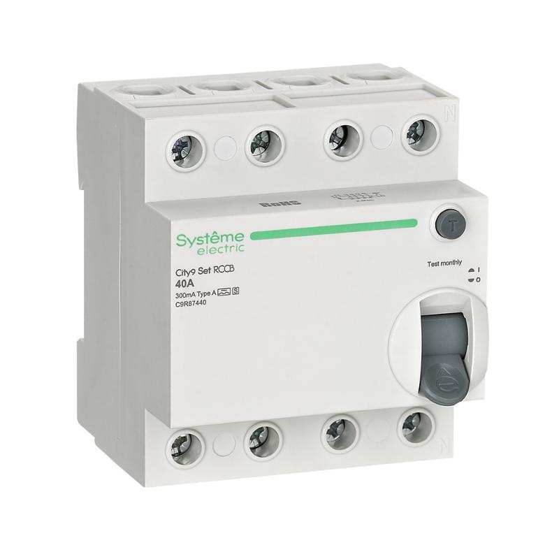 City9 Set ВДТ 40А 4P 300мА A-S 400В | C9R87440 | SE — Systeme Electric