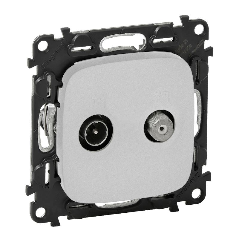 Valena ALLURE DIY Алюминий Розетка TV-SAT | 753958 | Legrand — Legrand