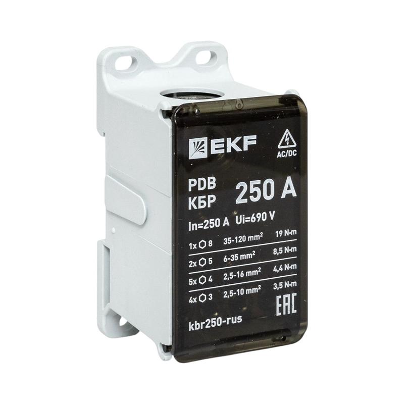 Клеммный блок распределительный КБР 250A  |kbr250-rus| EKF — EKF