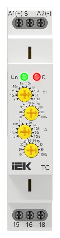 Реле циклическое TC 1 конт. 24-240В AC/DC | CTR-430-TC-1-1HD-U240-C00 | IEK — миниатюра 2