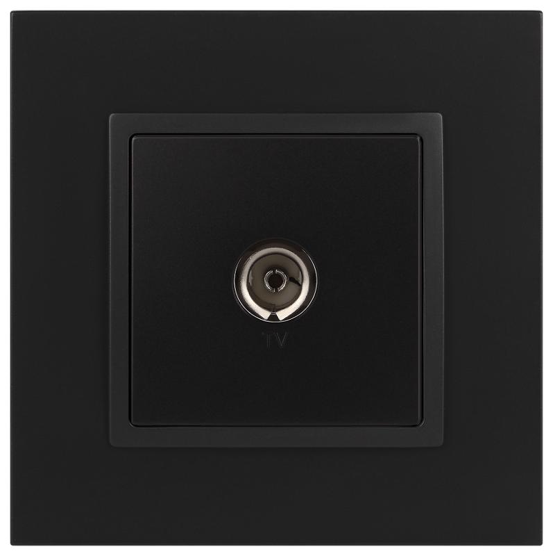 14-3101-05 Розетка TV одиночная, IP20, Эра Elegance, антрацит | Б0034294 | ЭРА — миниатюра 4