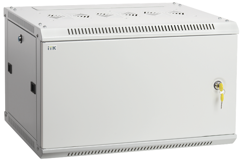 Шкаф LINEA W 6U 600x450 мм дверь металл в сборе, RAL7035 | LWR3-06U64-M | ITK — ITK