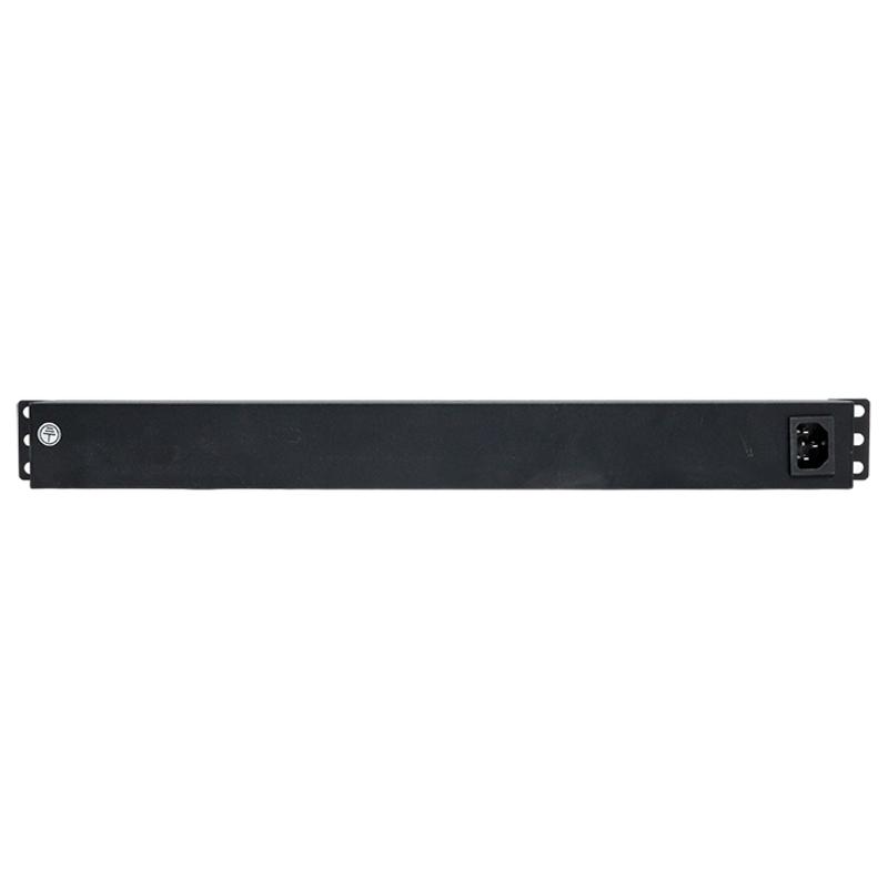 Блок розеток PDU TERACOM PRO 19" 1U 10А/250В 7 розеток Schuko с выключателем разъем C14 | TRP-HPD-LS-10A-7SH-C14 | EKF — миниатюра 7