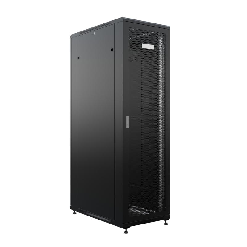 Шкаф напольный 19" 42U 800х1000мм, передняя и задняя дверь с перфорацией, RAL9005 | 04-2364-1 | REXANT — фото 1 | Sento