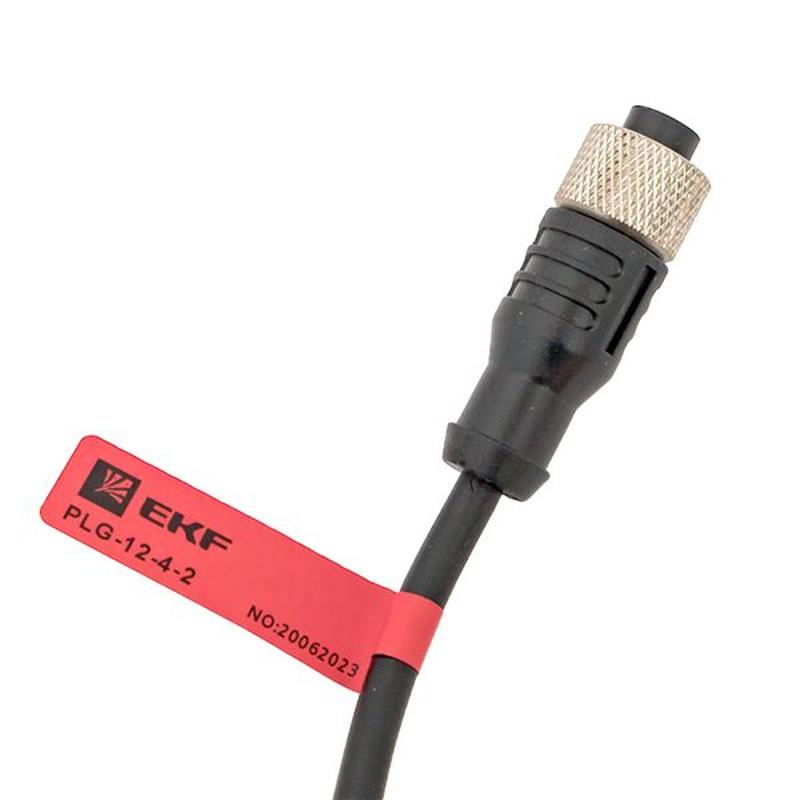 Кабель-разъем М12 4-PIN прямой PLG-12-4-2 |PLG-12-4-2| EKF — миниатюра 6