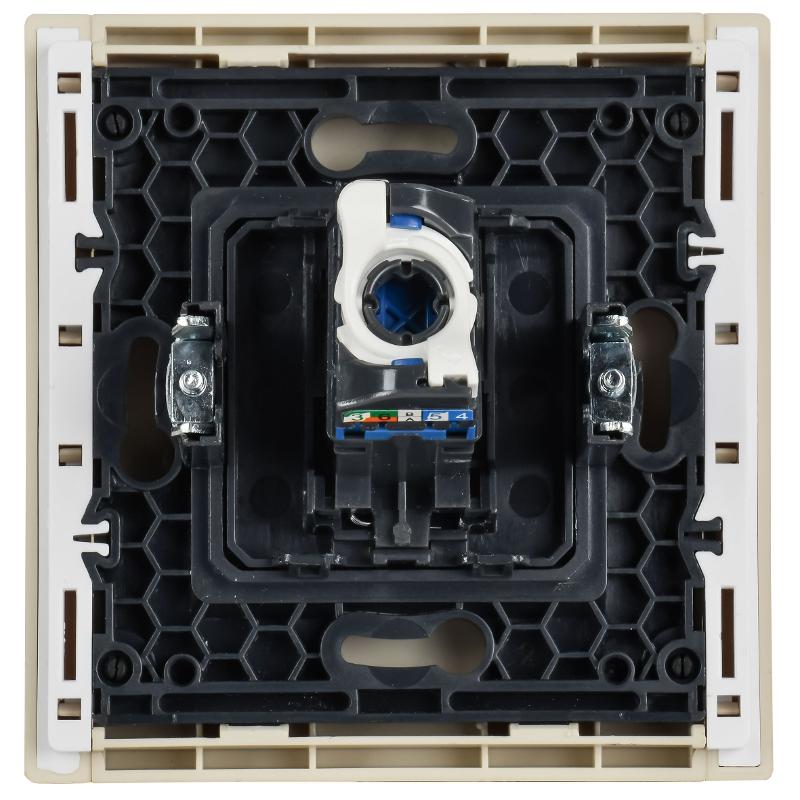 FORTE&PIANO Розетка комп. RJ45 кат.6 FP431 ваниль | FP-K10-2-K10 | IEK — миниатюра 3