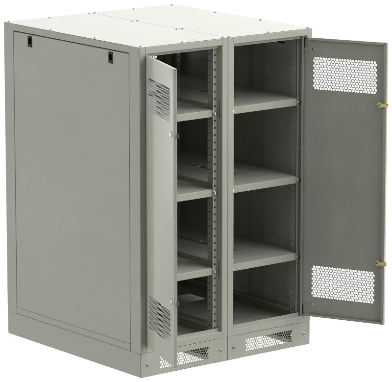 ITK LINEA B Шкаф (пустой) 1350х900мм дверь двуст. мет. сер. | LB35-13H99-2M | ITK — фото 1 | Sento