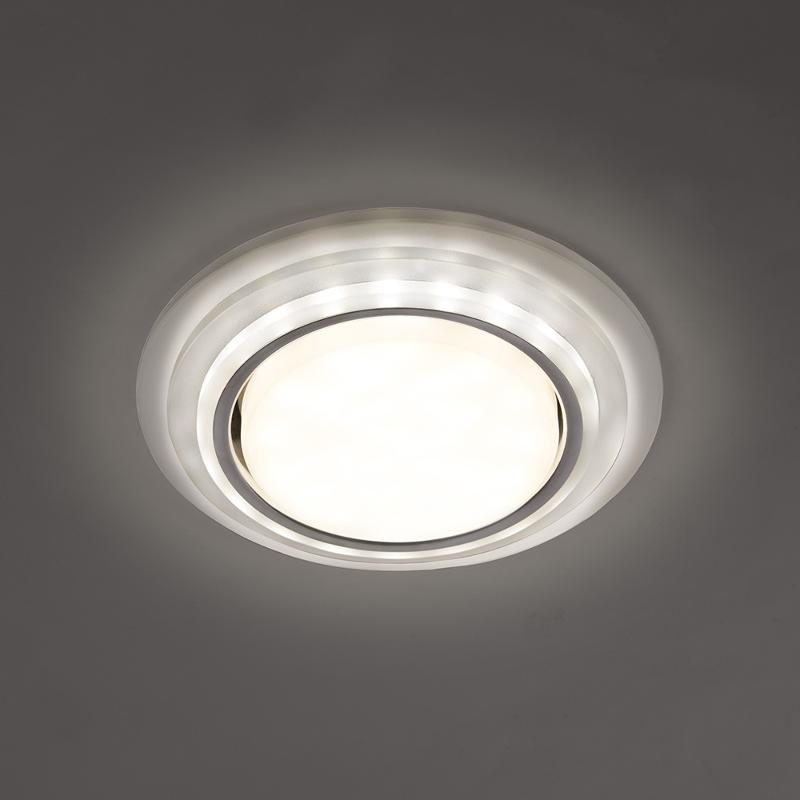 Светильник встраиваемый с белой LED подсветкой CD5023 потолочный GX53 без лампы, прозрачный | 40522 | Feron — миниатюра 9