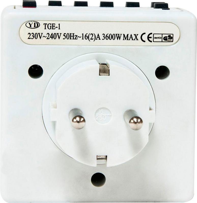 TM21 3500W/16A 230V розетка с таймером (недельная) | 23215 | FERON — миниатюра 3
