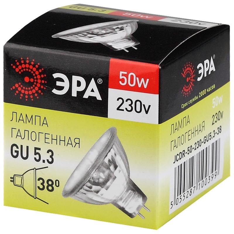 Лампа галогенная 50Вт 220В GU5.3 JCDR (MR16) | C0027365 | ЭРА — миниатюра 3