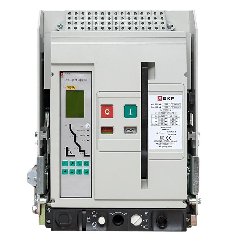 Выключатель автоматический ВА-450 1600/800А 3P 65кА выкатной v2 | mccb450-1600-800v-v2 | EKF — миниатюра 2