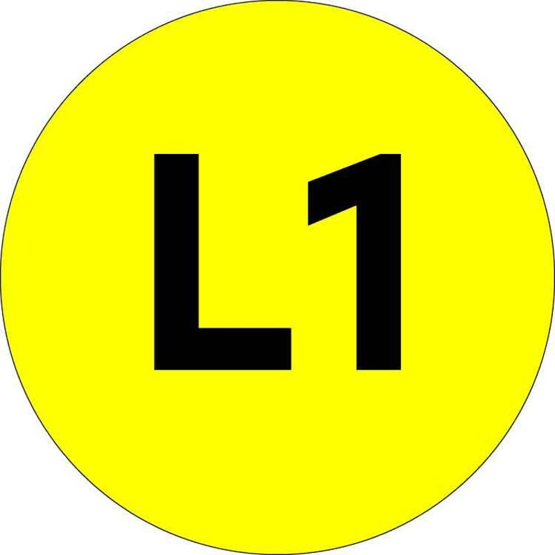 Наклейка "L1" d=20мм PROxima | an-2-15 | EKF — EKF